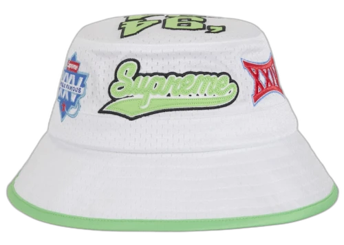 Supreme Playoffs Mesh Crusher Hat White