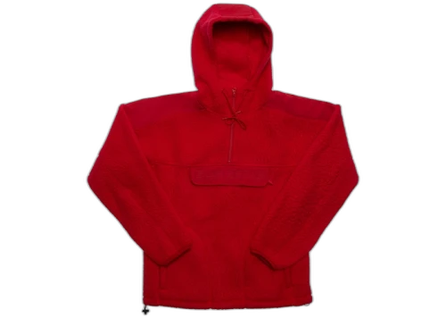 Supreme Polartec Hooded Half Zip Pullover Red