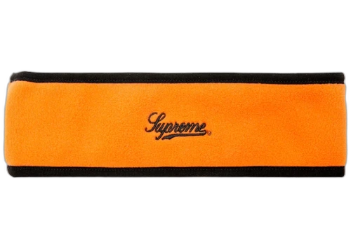 Supreme Polartec Logo Headband Orange