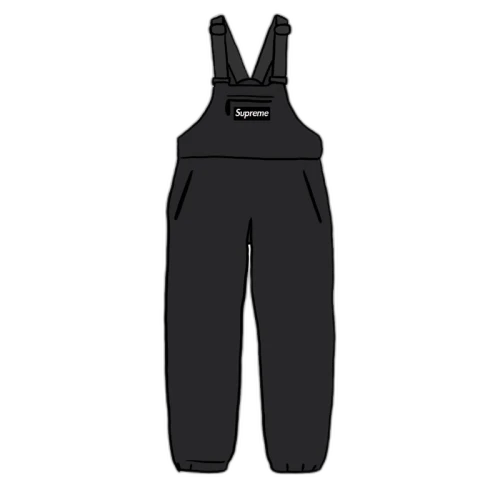 Supreme Polartec Overalls Black