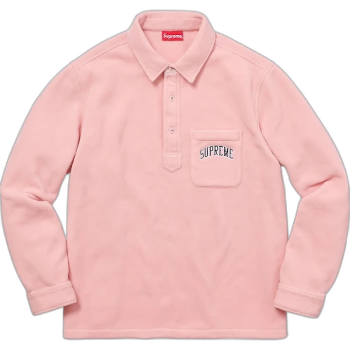 Supreme Polartec Pullover Shirt Pink