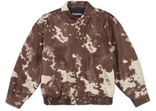 Supreme Ponyhair Varsity Jacket Cow