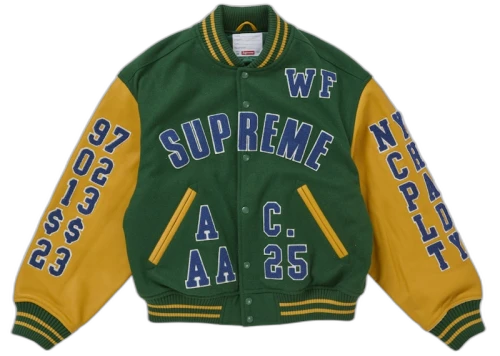 Supreme Praises Varsity Jacket Green
