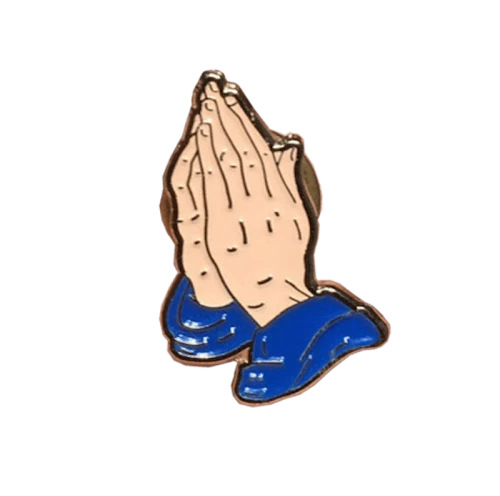 Supreme Praying Hands Pin Gold