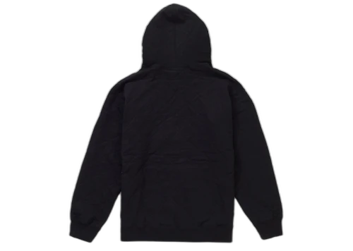 Supreme Quilted Hooded Sweatshirt Black