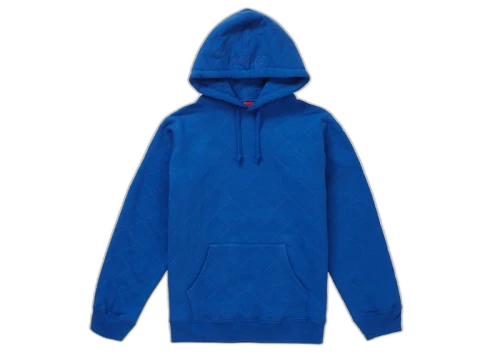 Supreme Quilted Hooded Sweatshirt Royal
