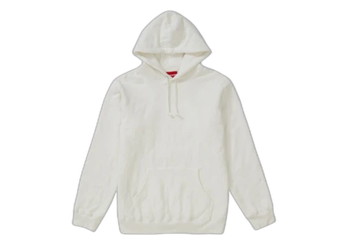 Supreme Quilted Hooded Sweatshirt White