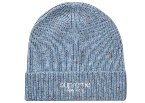 Supreme Rainbow Speckle Beanie Blue