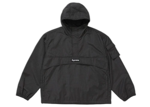 Supreme Reflective Ripstop Anorak Black