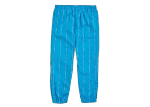 Supreme Reflective Text Track Pant Blue
