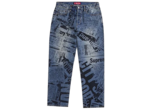 Supreme Regular Jean (SS25) Newspaper