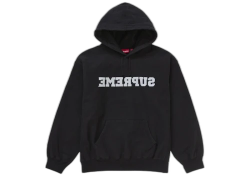 Supreme Reverse Hooded Sweatshirt (SS25) Black