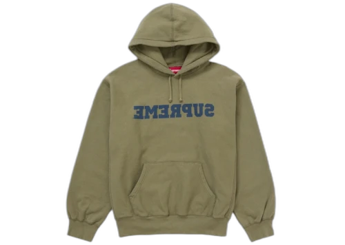 Supreme Reverse Hooded Sweatshirt (SS25) Dusty Olive
