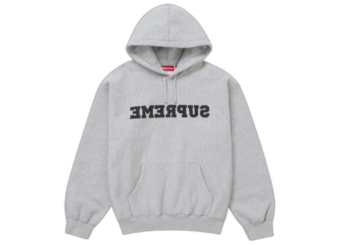 Supreme Reverse Hooded Sweatshirt (SS25) Heather Grey