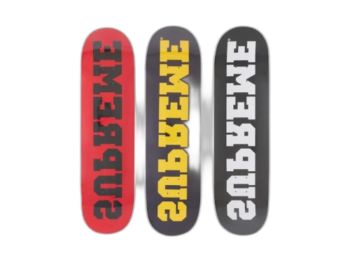Supreme Reverse Skateboard Deck Set Multicolor