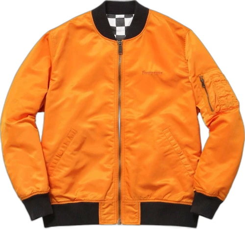 Supreme Reversible Checkered Ma-1 Bomber Orange
