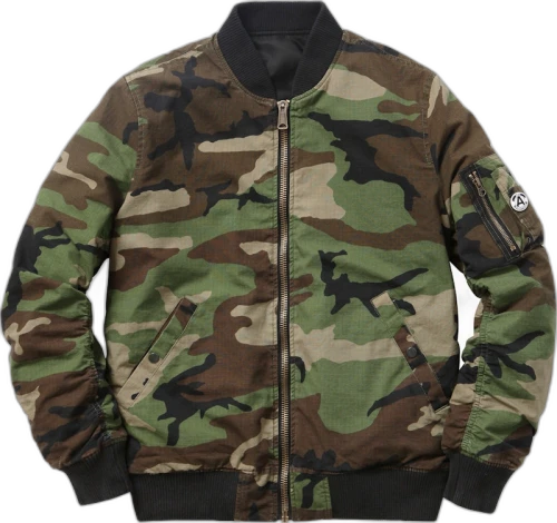 Supreme Reversible Cotton Ma 1 Jacket Green Camo