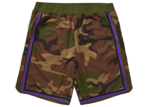 Supreme Rhinestone Basketball Short Woodland Camo