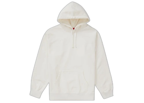 Supreme Rhinestone Script Hooded Sweatshirt White