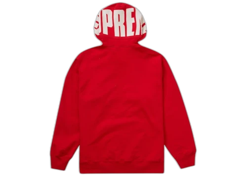 Supreme Rib Hooded Sweatshirt Red