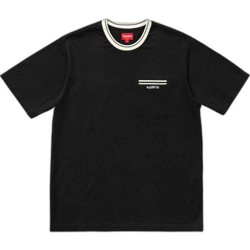 Supreme Ribbed Pocket Tee Black