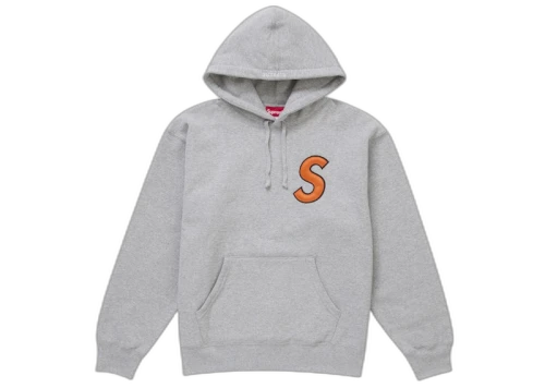 Supreme S Logo Hooded Sweatshirt (SS25) Ash Grey