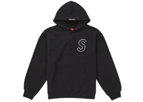 Supreme S Logo Hooded Sweatshirt (SS25) Black