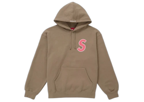 Supreme S Logo Hooded Sweatshirt (SS25) Dusty Brown