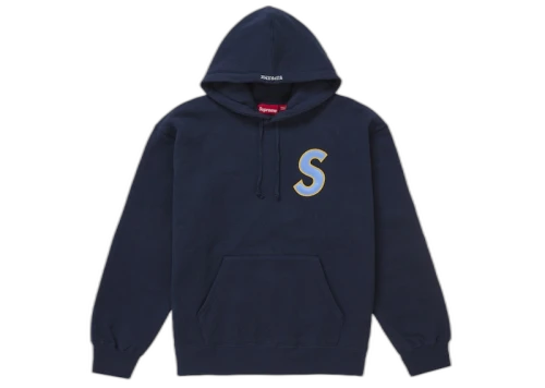 Supreme S Logo Hooded Sweatshirt (SS25) Navy