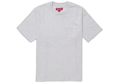Supreme S/S Pocket Tee (SS25) Heather Grey