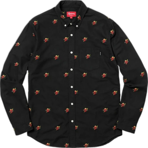 Supreme Sacred Hearts Oxford Shirt Black