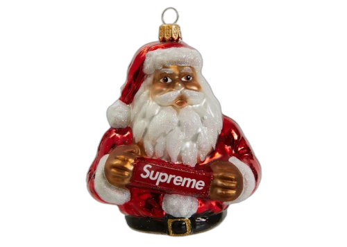 Supreme Santa Ornament Red