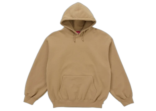 Supreme Satin Appliqué Hooded Sweatshirt (FW25) Brown