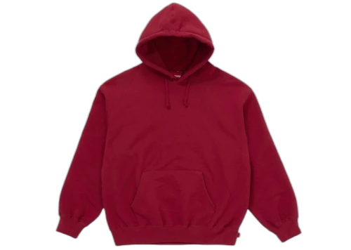 Supreme Satin Appliqué Hooded Sweatshirt (FW25) Red
