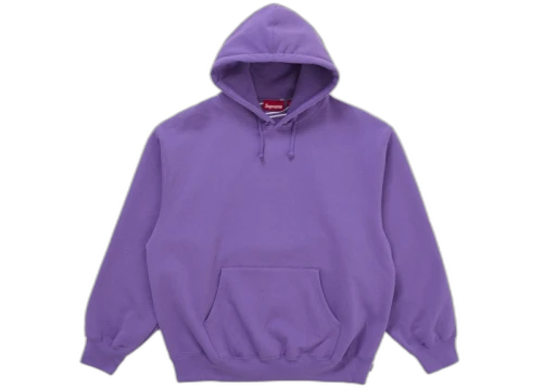 Supreme Satin Appliqué Hooded Sweatshirt (FW25) Violet