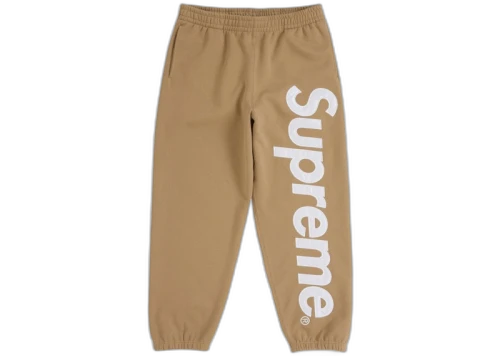 Supreme Satin Appliqué Sweatpant (FW25) Brown