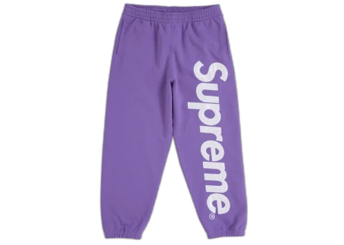 Supreme Satin Appliqué Sweatpant (FW25) Violet