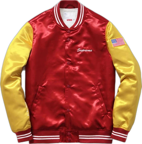 Supreme Satin Club Jacket Red