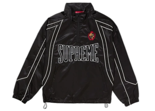Supreme Satin Piping Pullover Black