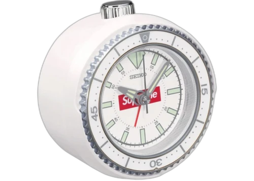 Supreme Seiko Mai Alarm Clock White