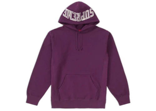 Supreme Sequin Arc Hooded Sweatshirt Eggplant