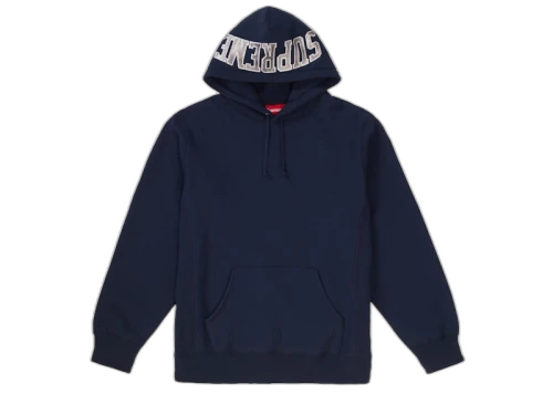 Supreme Sequin Arc Hooded Sweatshirt Navy