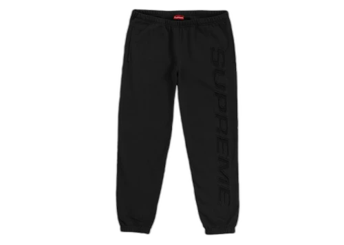 Supreme Set In Logo Sweatpant Black