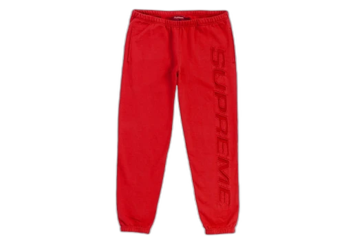 Supreme Set In Logo Sweatpant Red