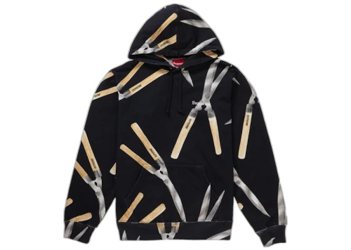 Supreme Shears Hooded Sweatshirt Black
