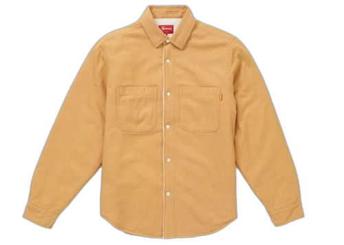 Supreme Sherpa Lined Denim Shirt Gold