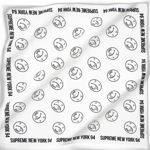 Supreme Shit Bandana White