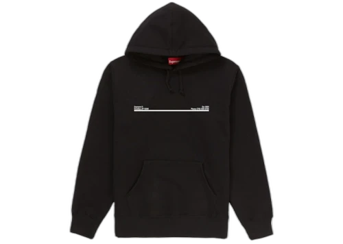Supreme Shop Hooded Sweatshirt Black Brooklyn