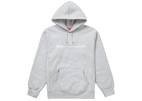 Supreme Shop Hooded Sweatshirt Heather Grey San Francisco