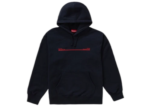 Supreme Shop Hooded Sweatshirt Navy London